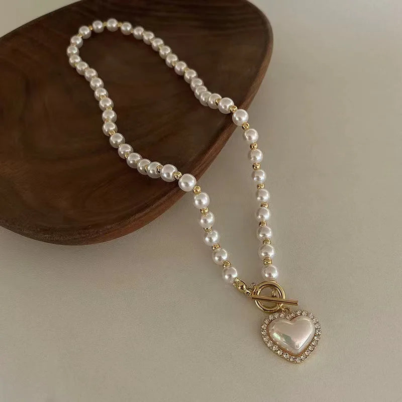 Elegant Imitation Pearl Sweet Necklace