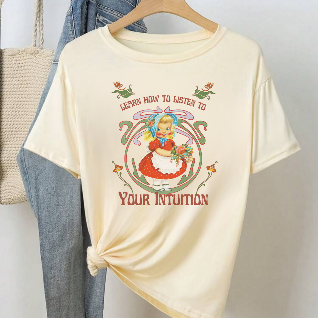 Unisex Garment-Dyed T-Shirt - "Learn How to Listen to Your Intuition"