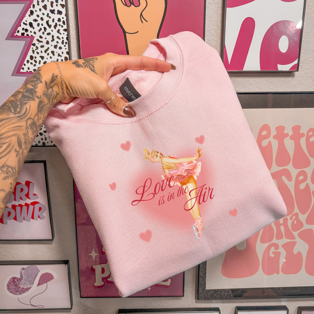 Ballet-Themed Women's Favorite Tee - 'Love is in the Air'
