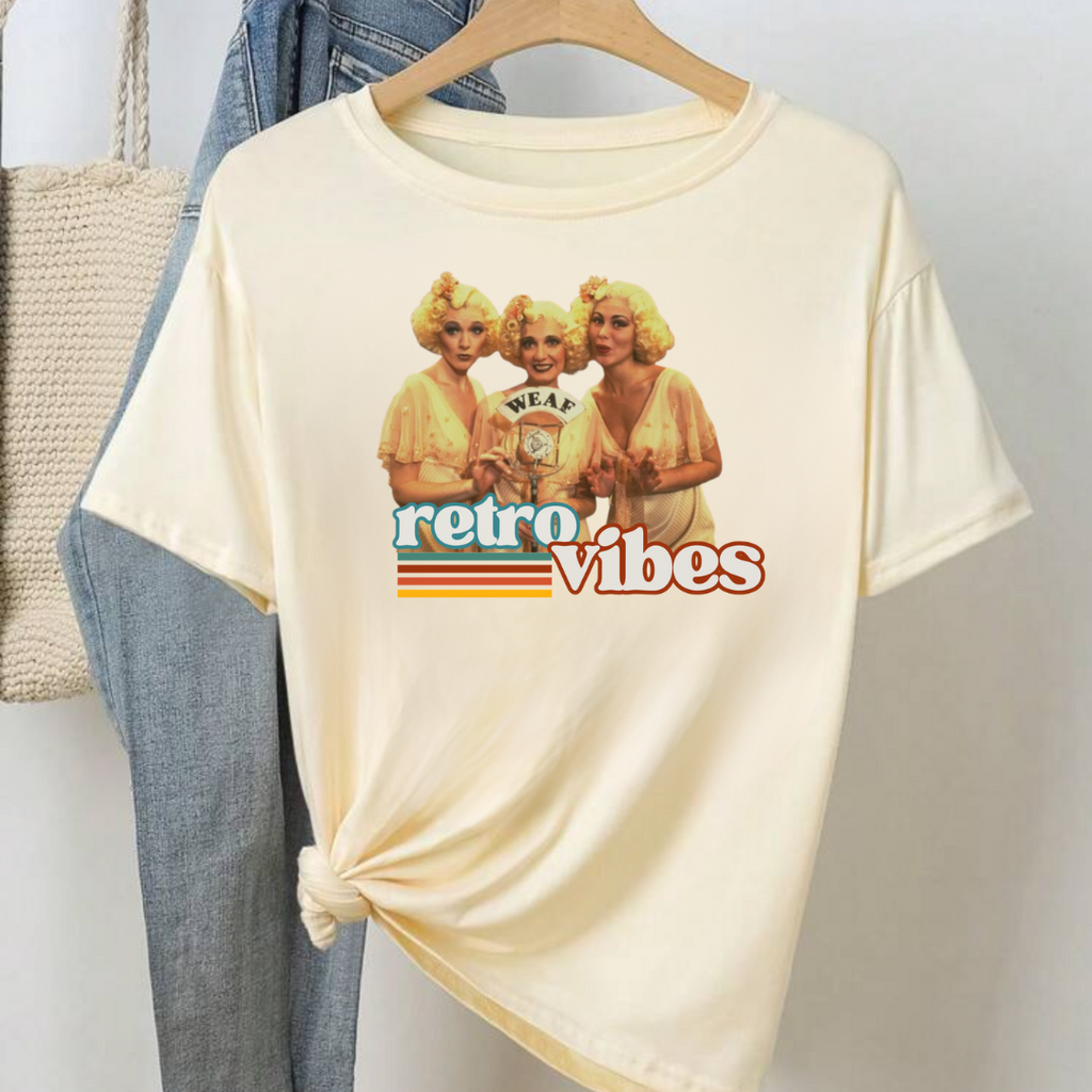 Retro Vibes Unisex Garment-Dyed T-Shirt-Feminism Graphic Tee
