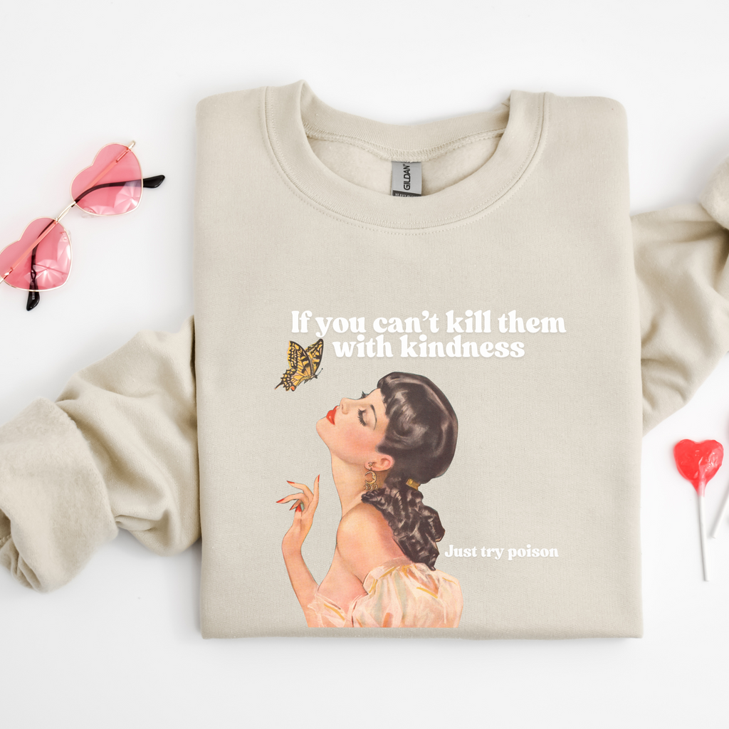 Vintage-Inspired Kindness Sweatshirt - Unisex Heavy Blend™ Crewneck