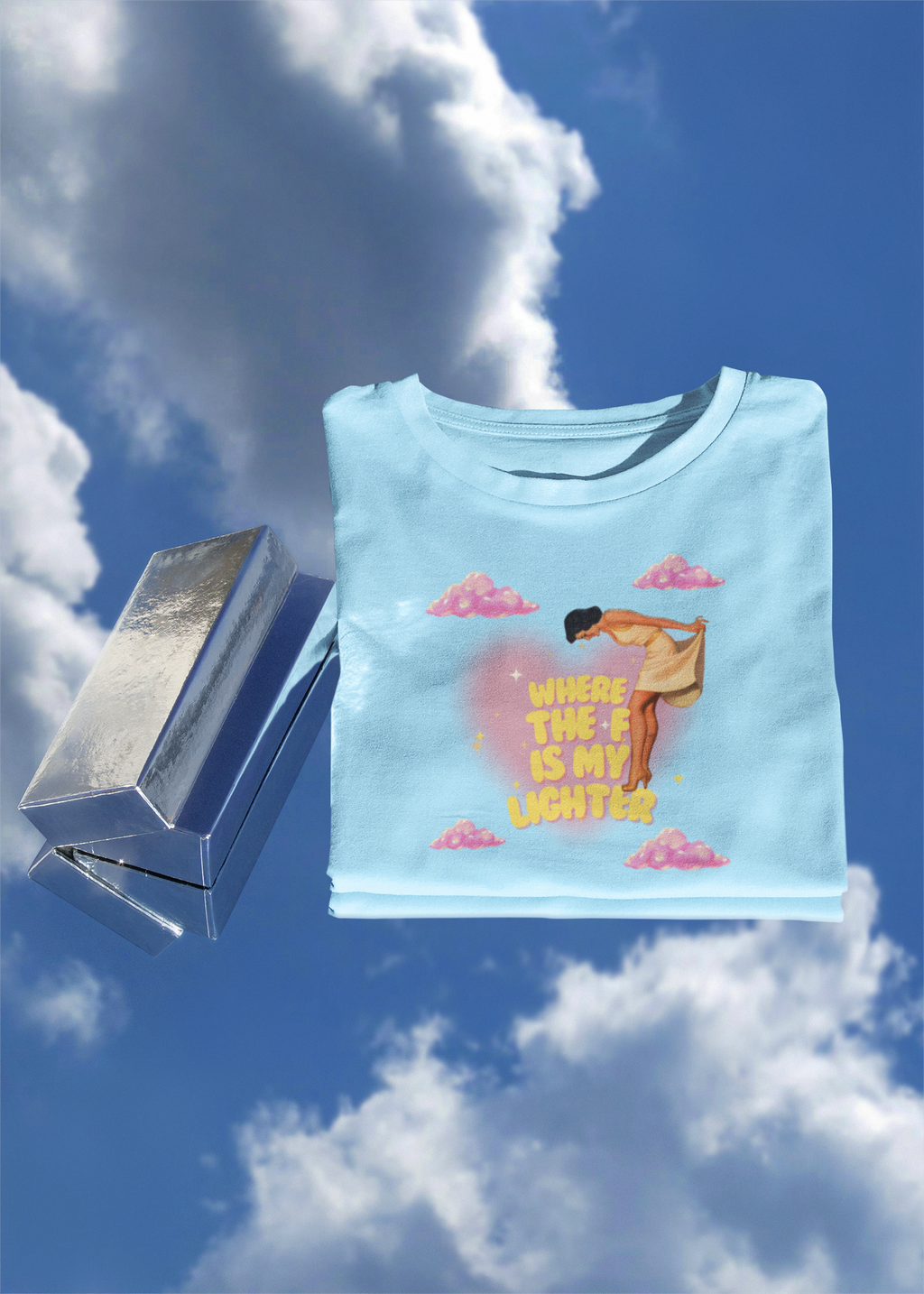 Playful Women's Graphic Tee - 'Where the F is My Light?'