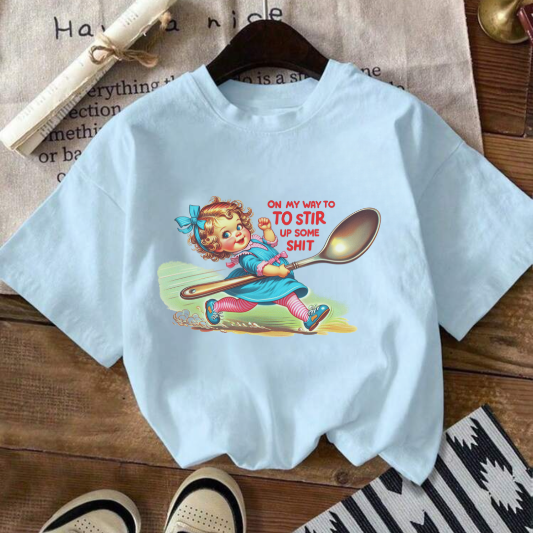 Vintage "Lets Stir Sh*t Up" Unisex Garment-Dyed T-shirt