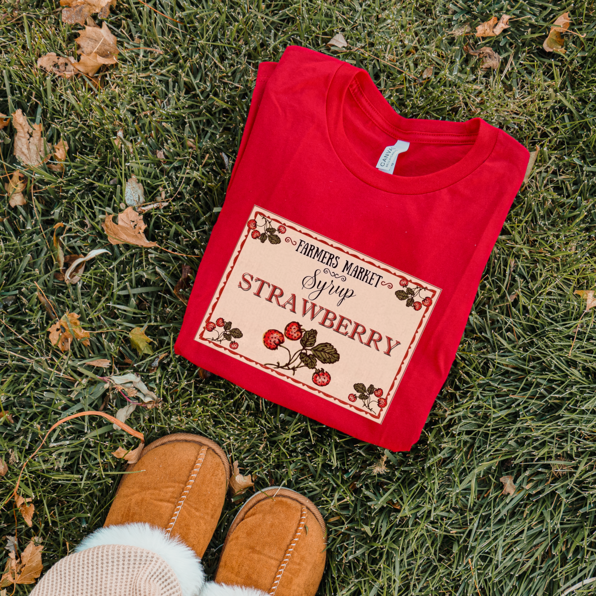 Farmers Market Strawberry Graphic Tee