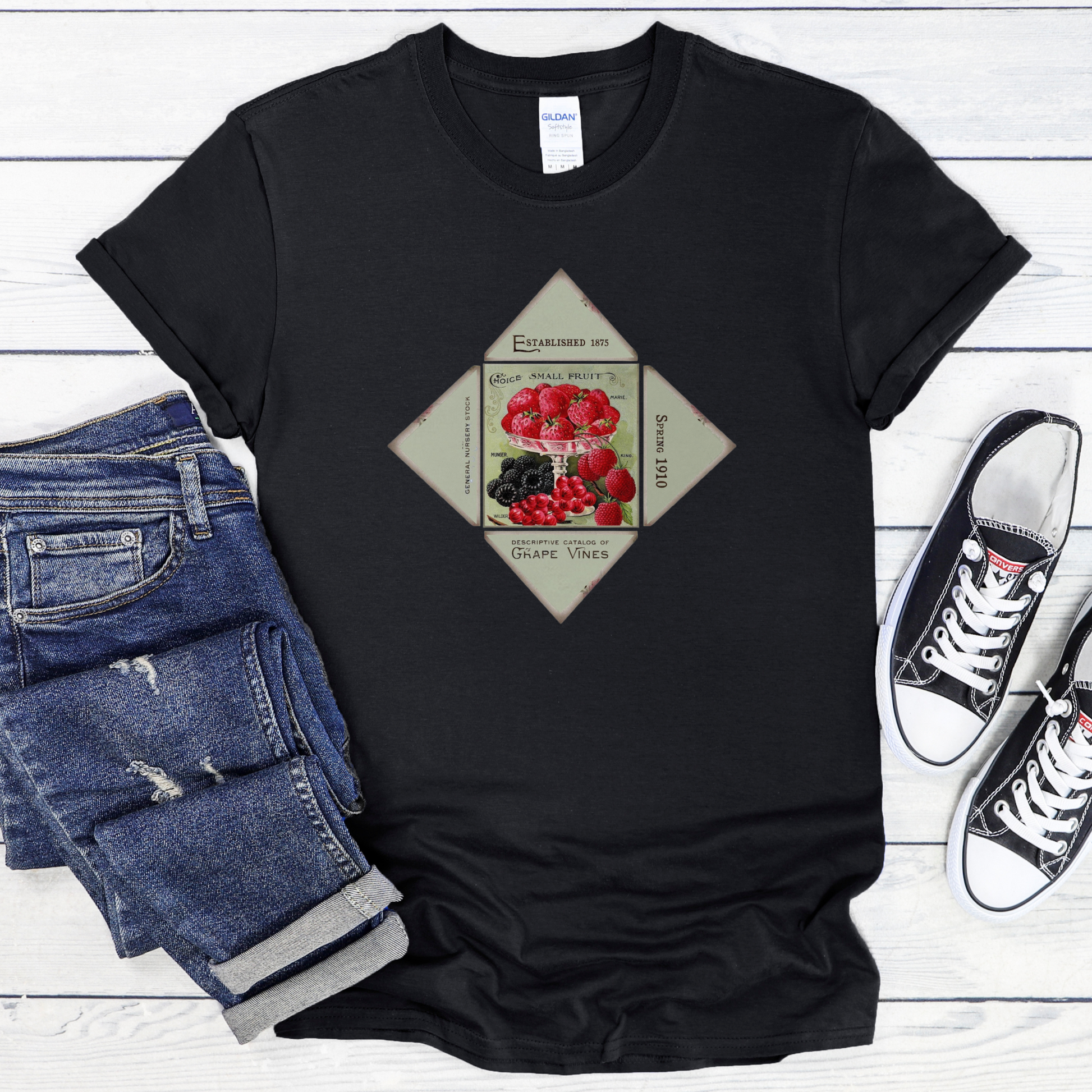 Fancy Fruit Graphic Women's Favorite Tee - Vintage Style Art