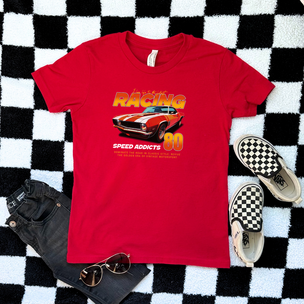 Racing Addicts Women's Tee - Vintage Speed Enthusiast Shirt