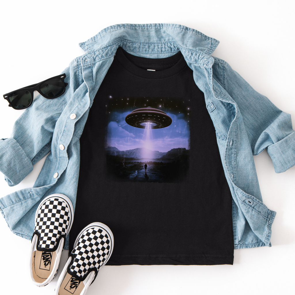 Cosmic Encounter Tee - A Uniquely Designed UFO Women's T-Shirt