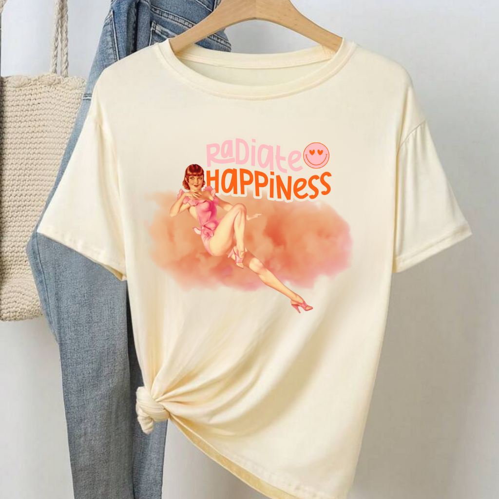 Radiate Happiness Unisex Garment-Dyed T-Shirt
